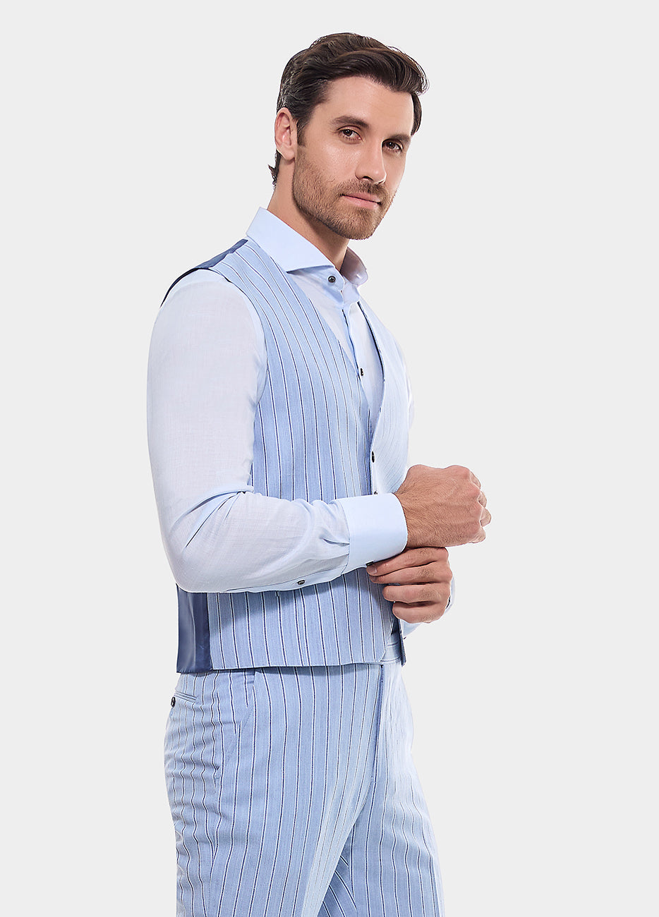 Chaleco Raya Diplomatica Azul Maya Y Azul Zafiro| HAVOC