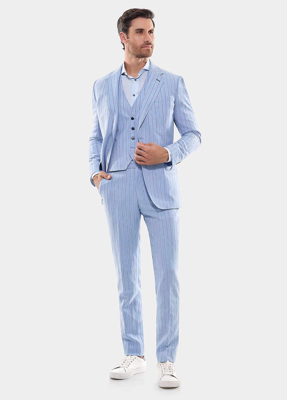 Traje Raya Diplomatica Azul Maya Y Azul Zafiro| HAVOC