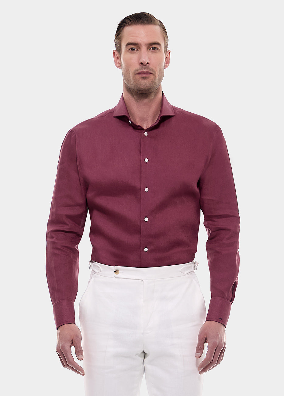 Camisa Lisa Cereza