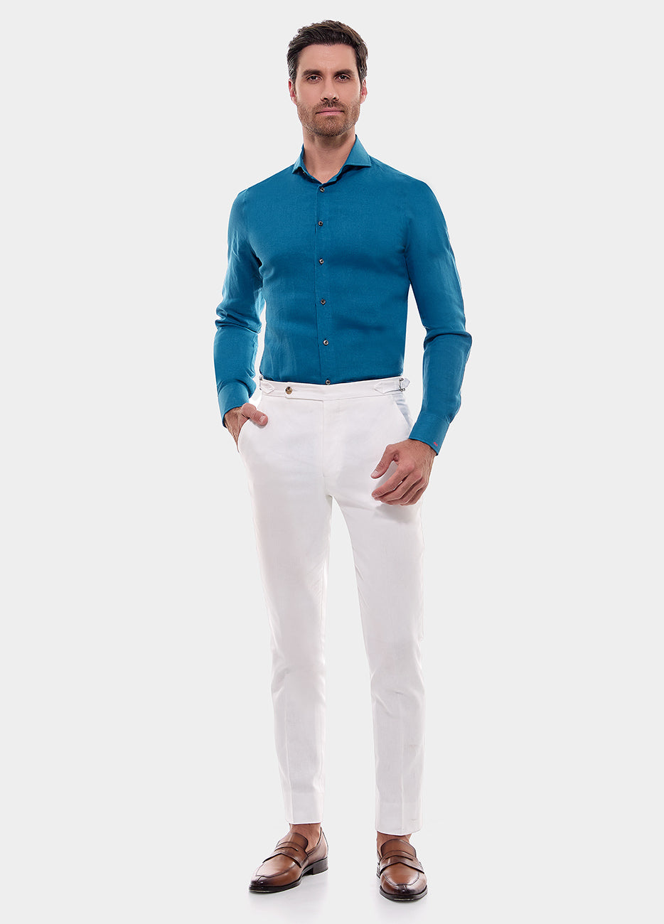 Camisa Cuadro Azul Aqua