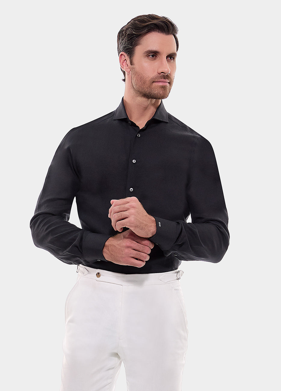 Camisa Lisa Negro