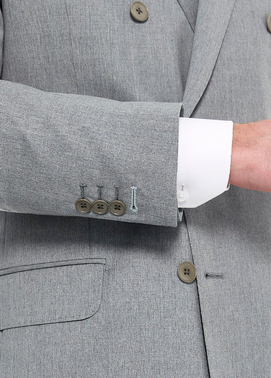 Havoc Blazer Liso Gris Perla