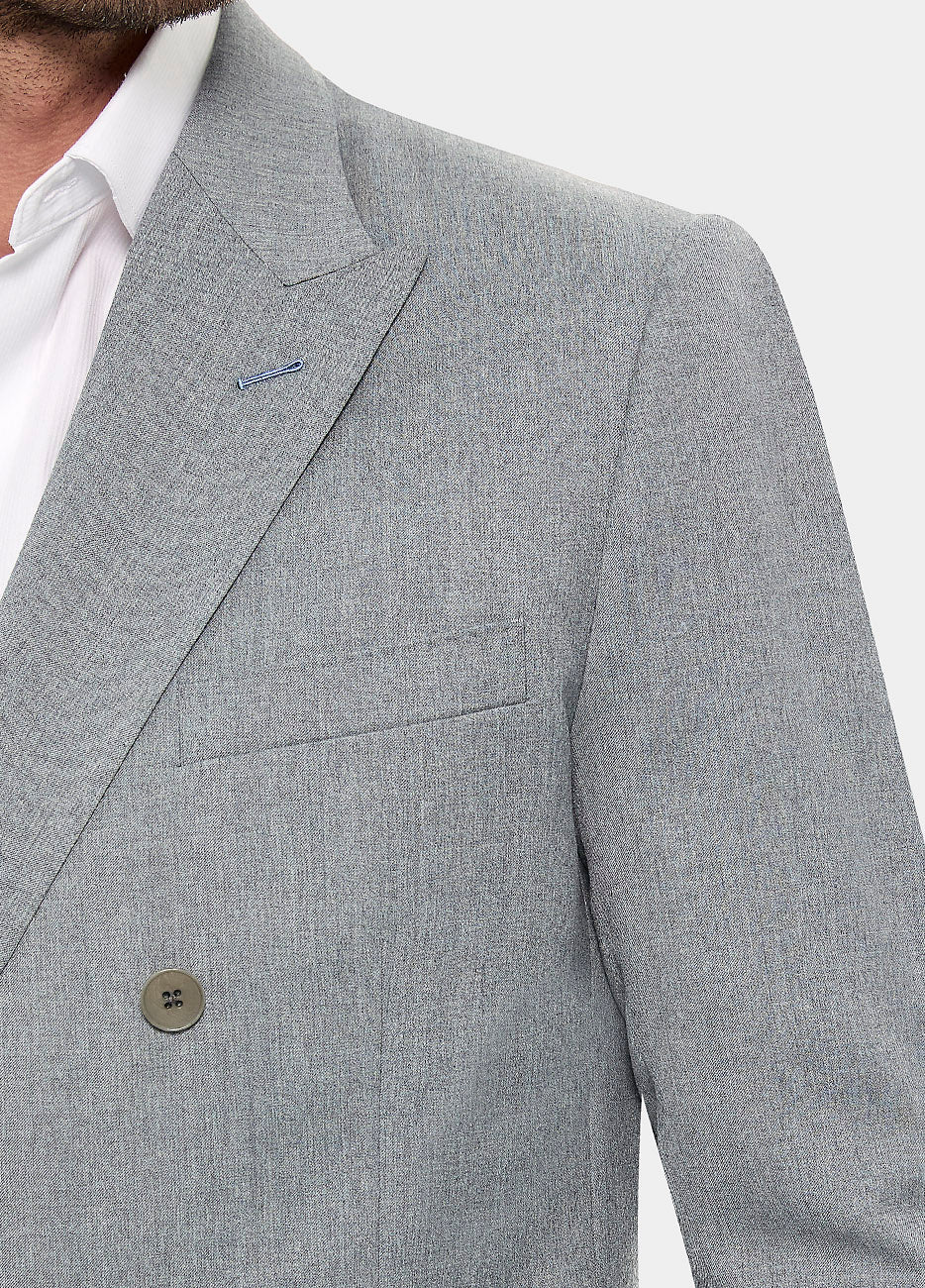 Havoc Blazer Liso Gris Perla