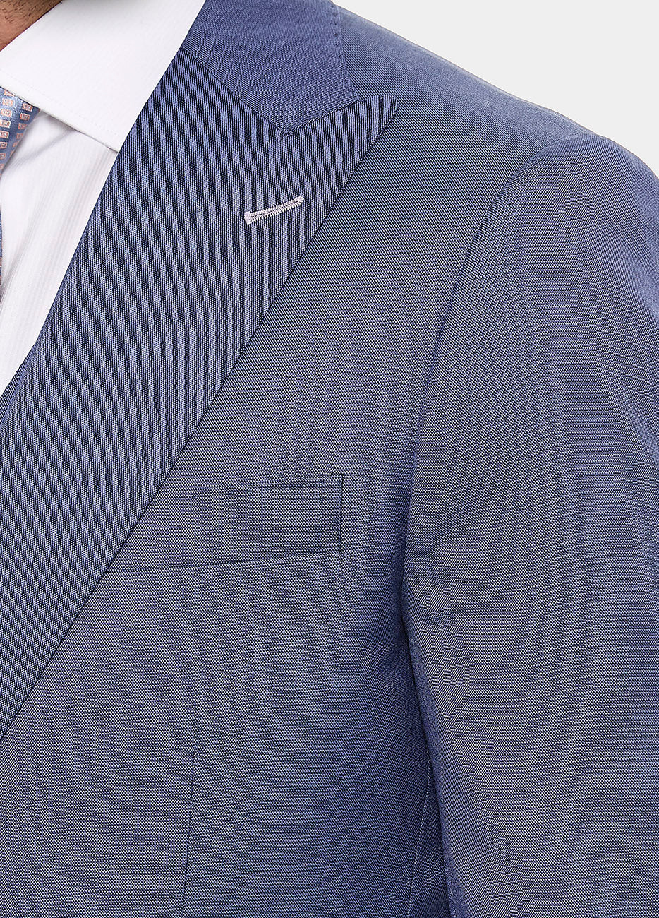Blazer Sarga Azul Zafiro Lana Super 140'S