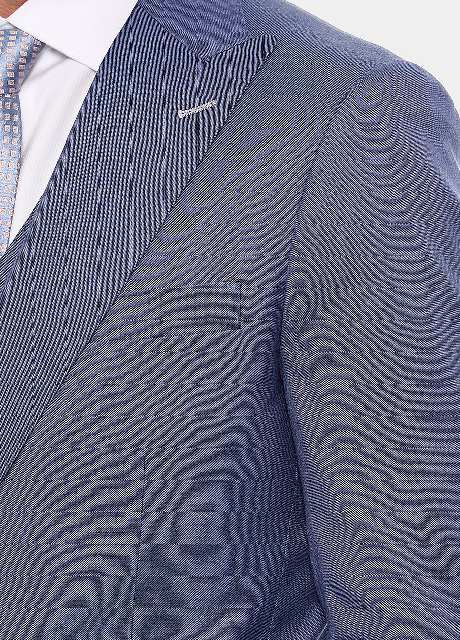 Traje Sarga Azul Zafiro Lana Super 140'S