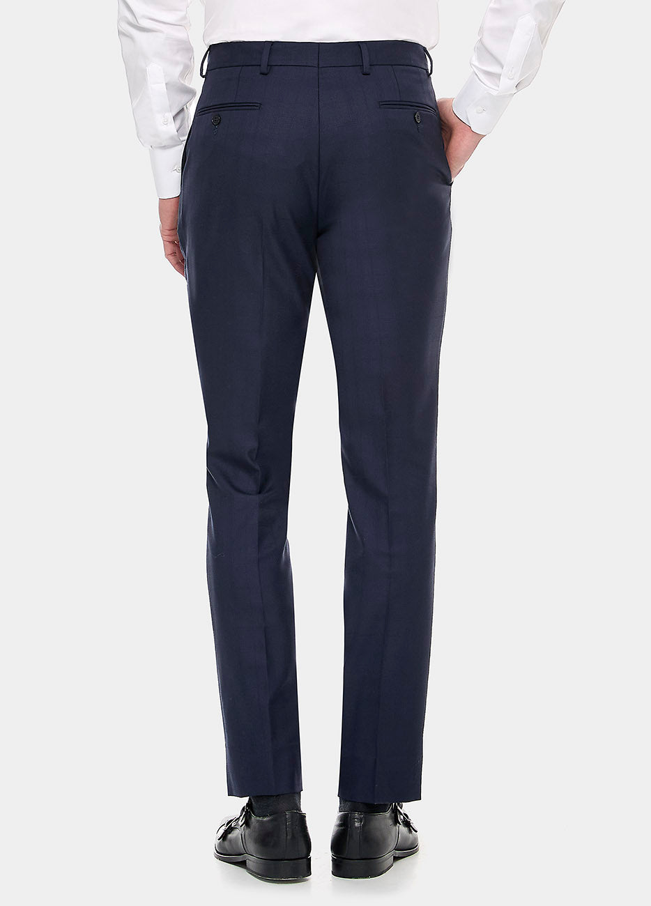 Pantalón Cuadro Ventana Azul Medianoche
