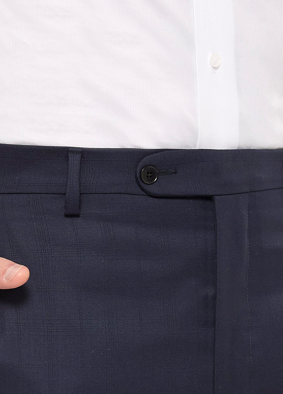 Pantalón Cuadro Ventana Azul Medianoche