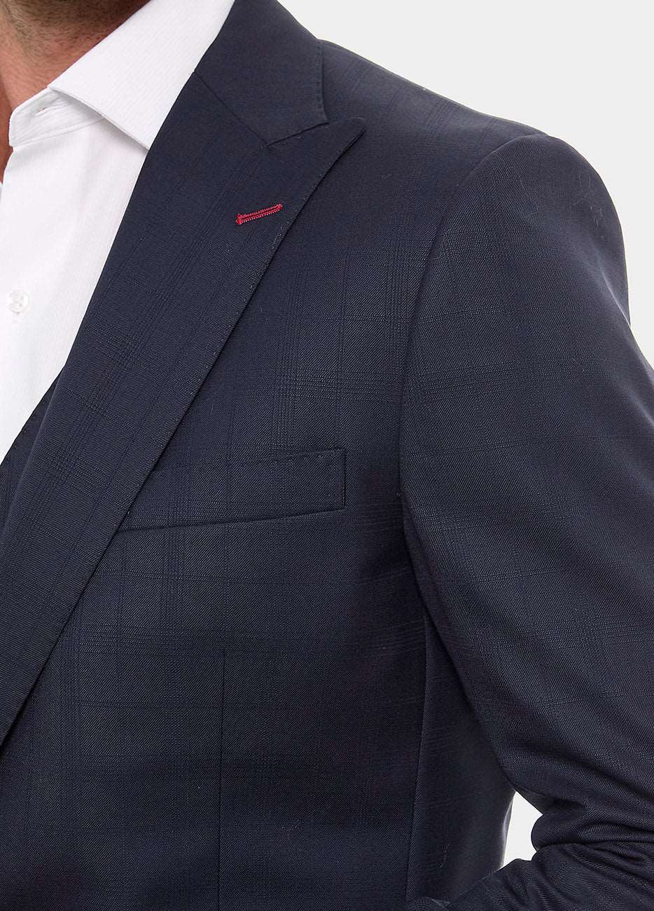 BLAZER CUADRO VENTANA AZUL MEDIANOCHE