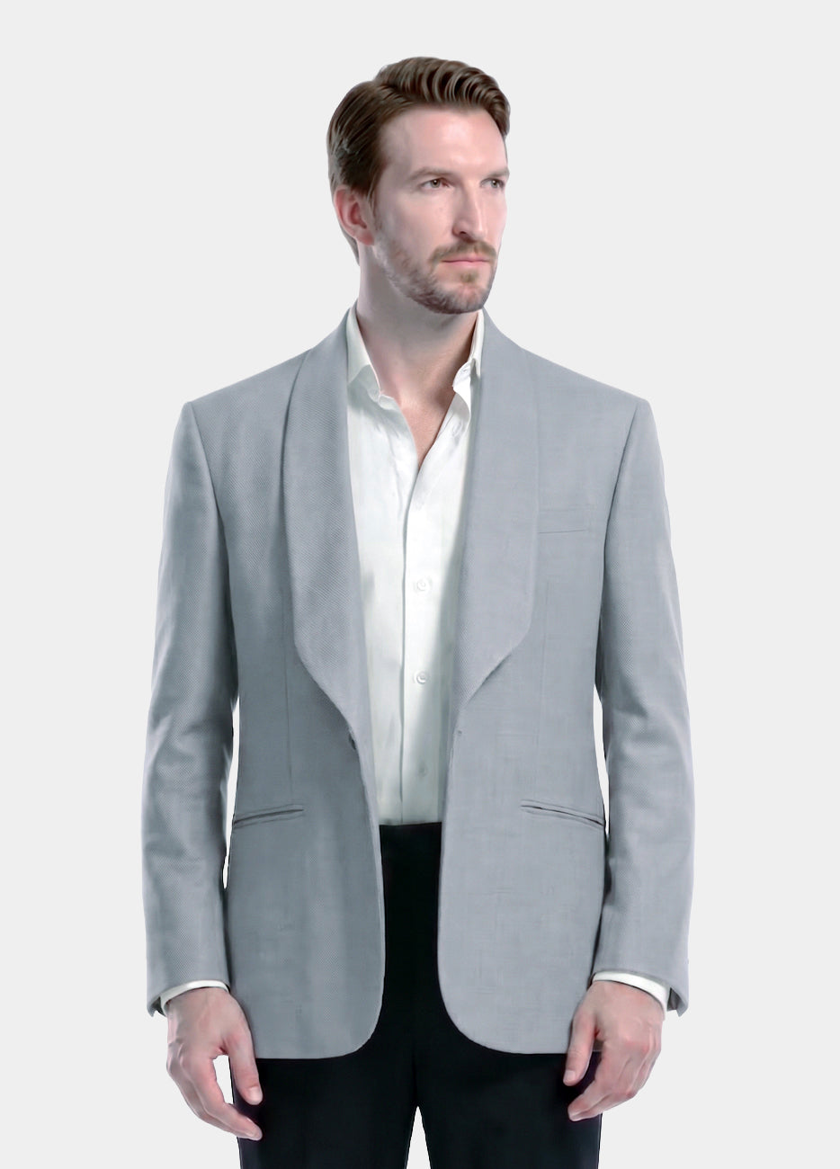 Dinner Jacket Sarga Gris Plata