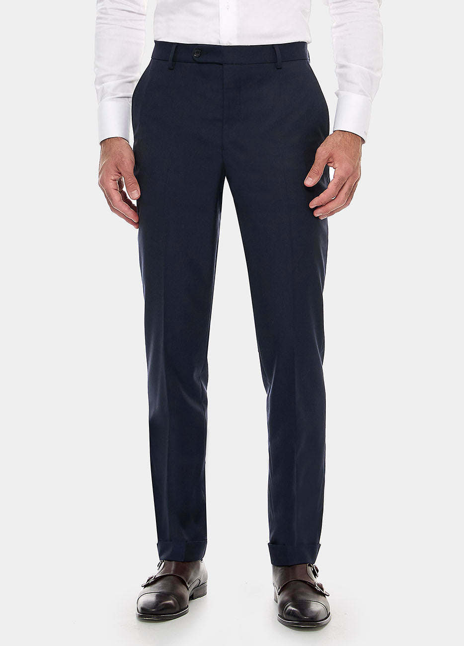 HAVOC Pantalón Sarga Azul De Prusia