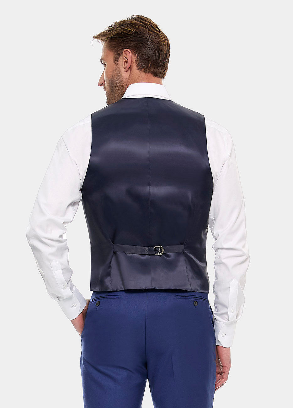 Chaleco Sarga Azul Indigo