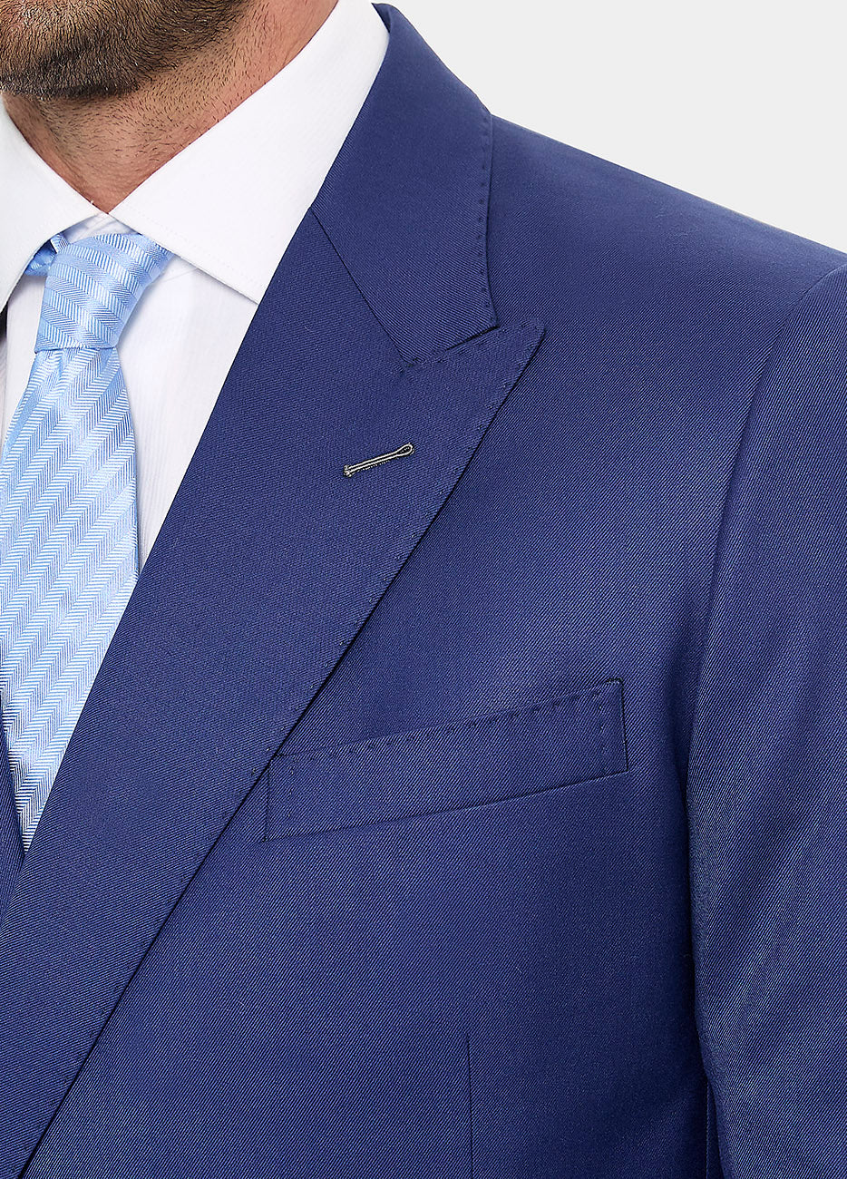 Traje Sarga Azul Indigo