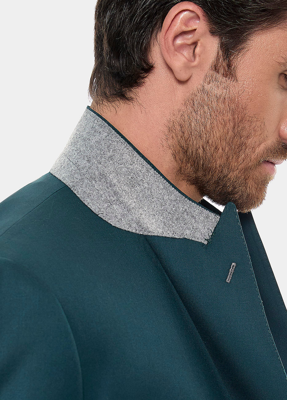 Traje Sarga Verde Cromo