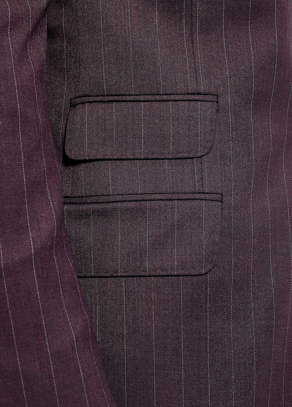 Traje Raya Diplomatica Vino Y Gris Perla