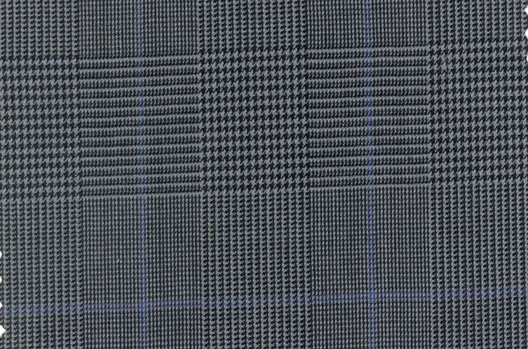 Chaleco Principe De Gales En Azules