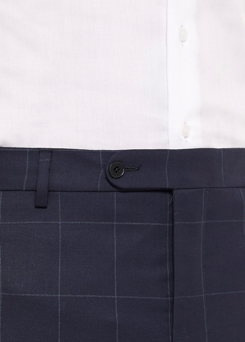 Havoc Pantalon Cuadro Ventana Azul Marino Y Azul Cielo