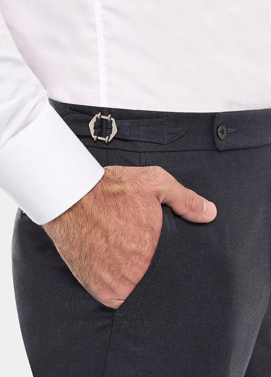 Pantalón Sarga Gris Guijarro