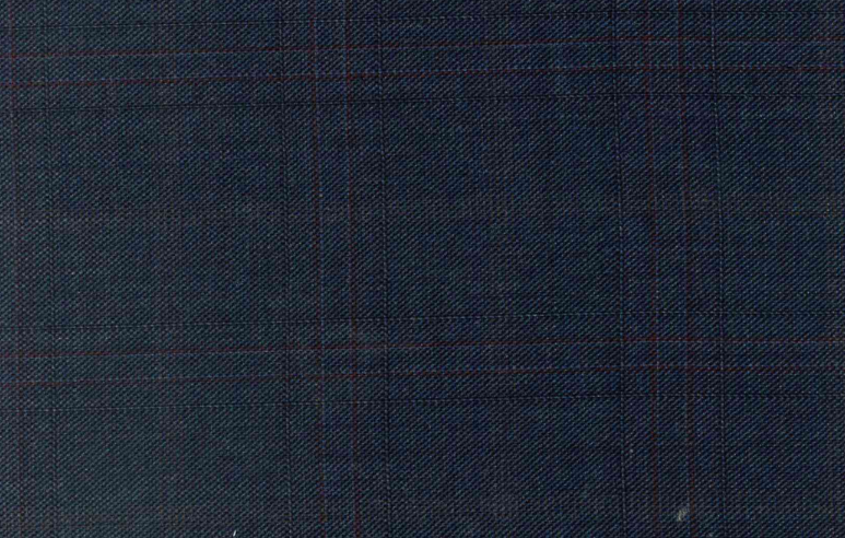 Chaleco Principe De Gales Azul De Prusia Y Vino| HAVOC