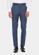 Pantalón Principe De Gales Azul Petroleo Y Azul Marino