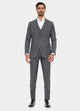 Traje Principe De Gales Gris Claro, Negro Y Azul