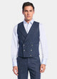Chaleco Color Azul Con Rayas