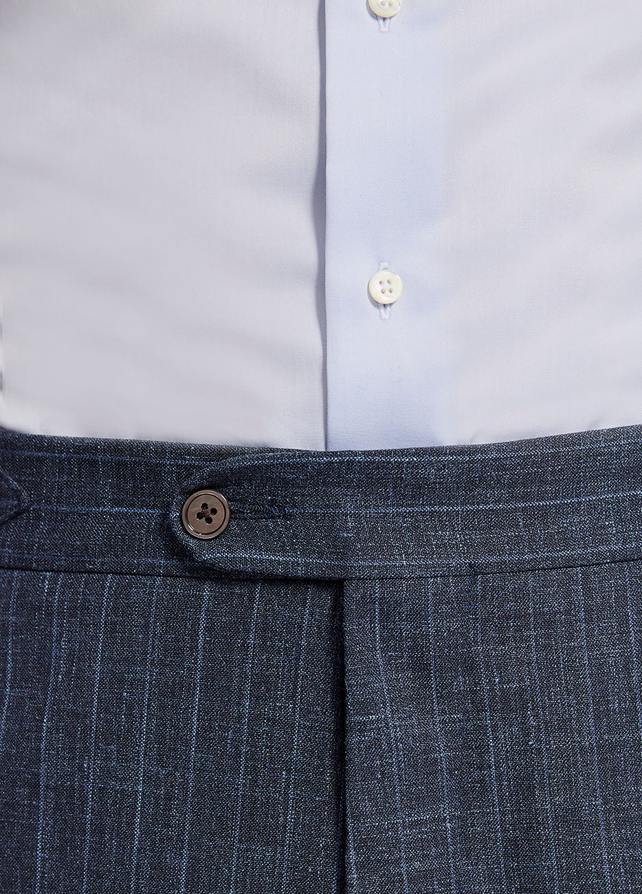 HAVOC Pantalón Color Azul Con Rayas