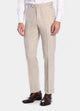 Pantalón Color  Beige Con Rayas Cafes