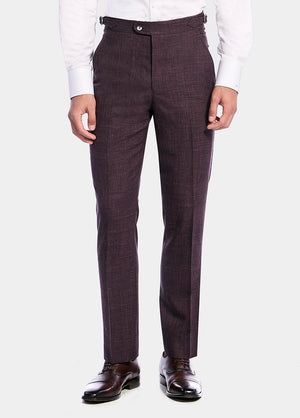 Pantalón Rojo Con Cuadros