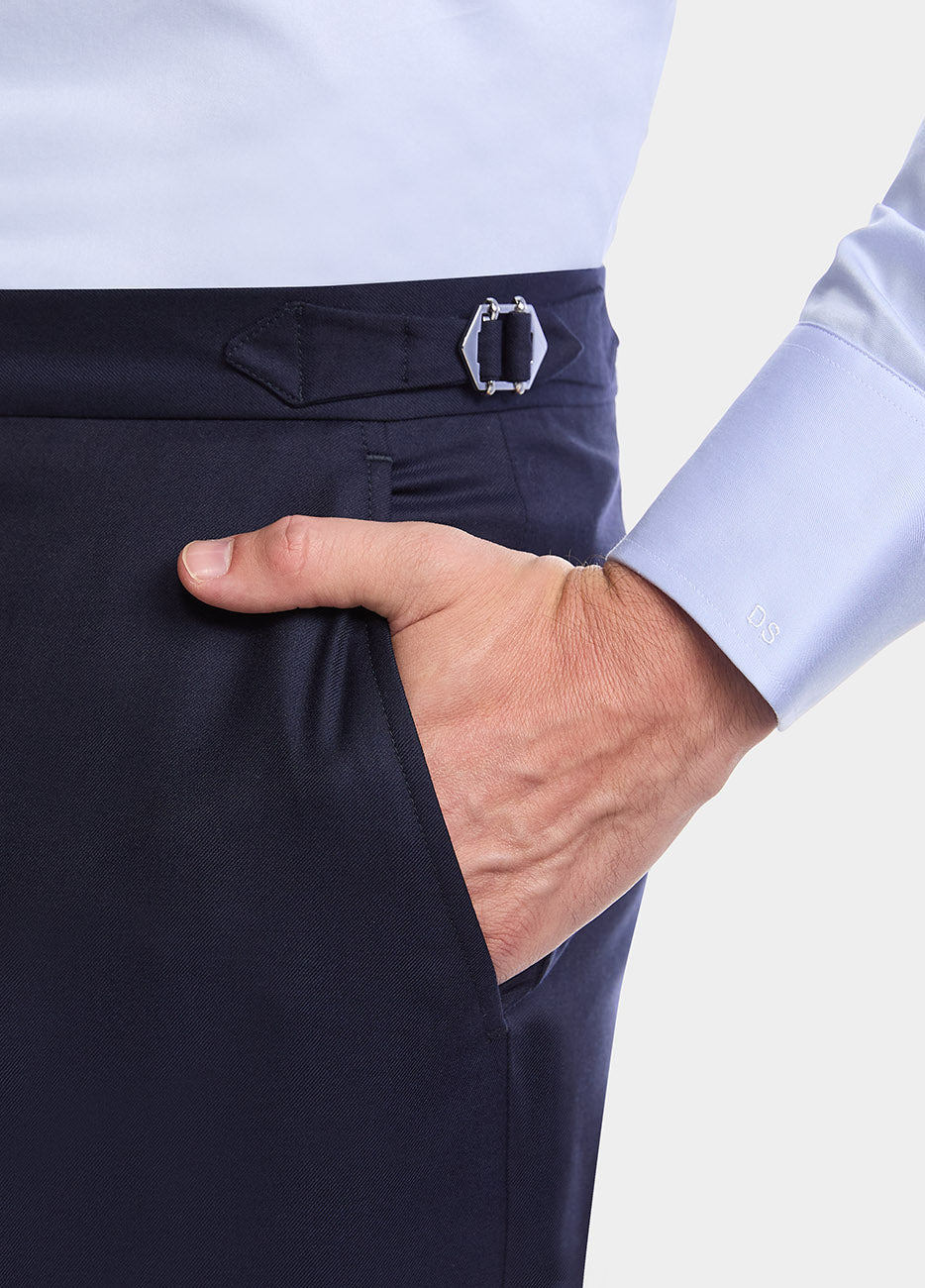 HAVOC Pantalón Sarga Azul Medianoche