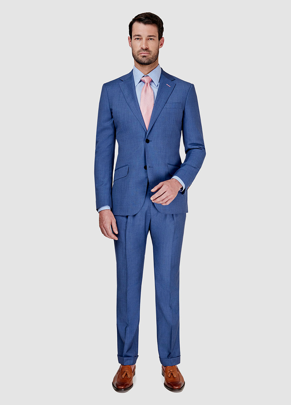 Traje Fil A Fil Azul Indigo Lana| HAVOC
