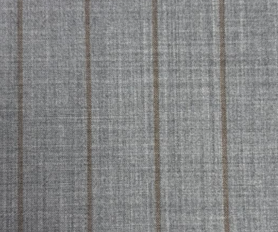HAVOC Chaleco Color Gris Claro Con Raya Café Super 120´S