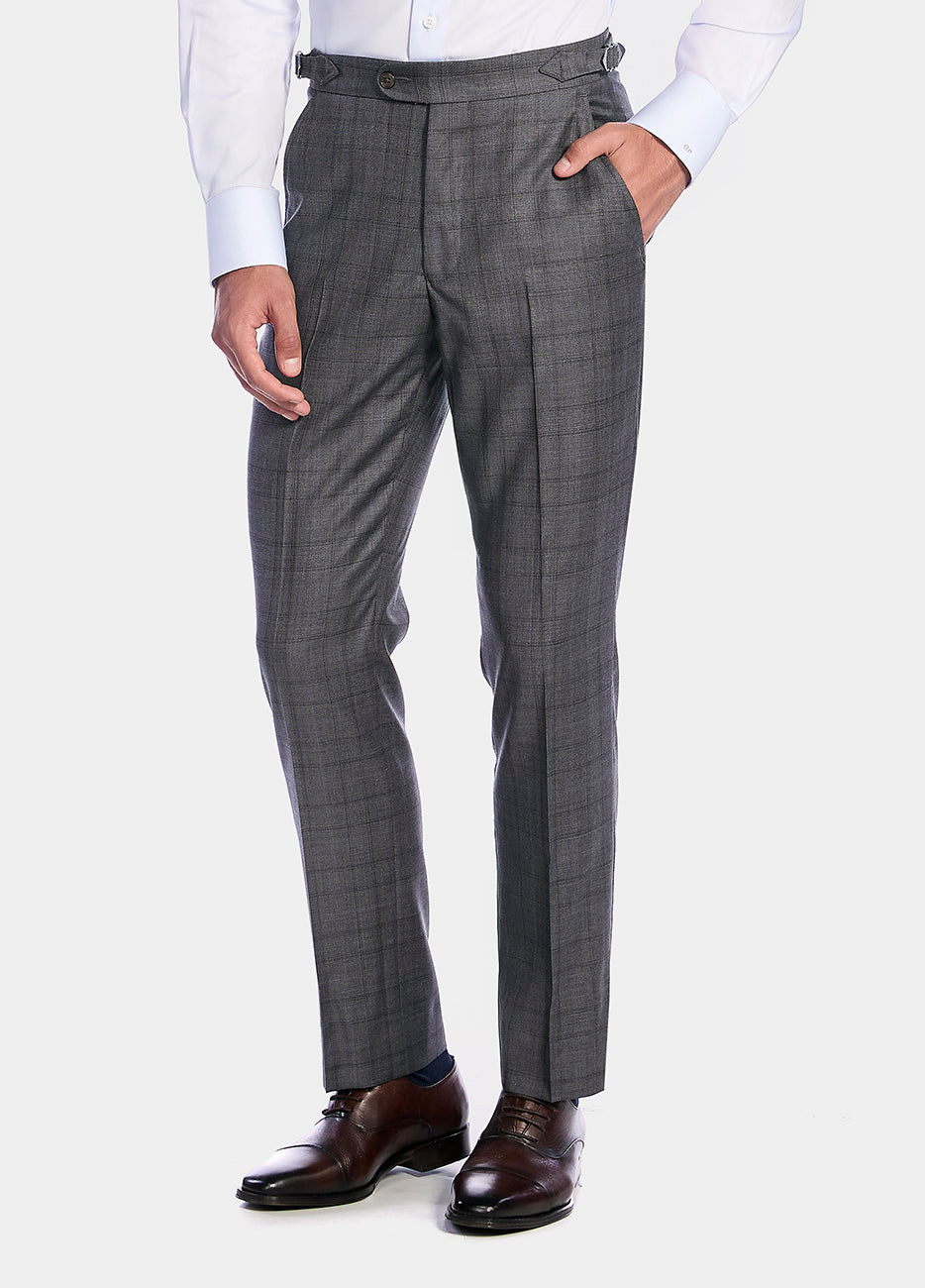 HAVOC Pantalón Gris Oxford Lineas Negras