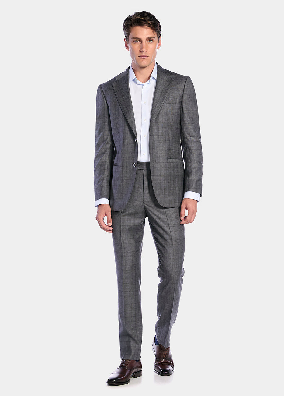 HAVOC Traje Gris Oxford Lineas Negras