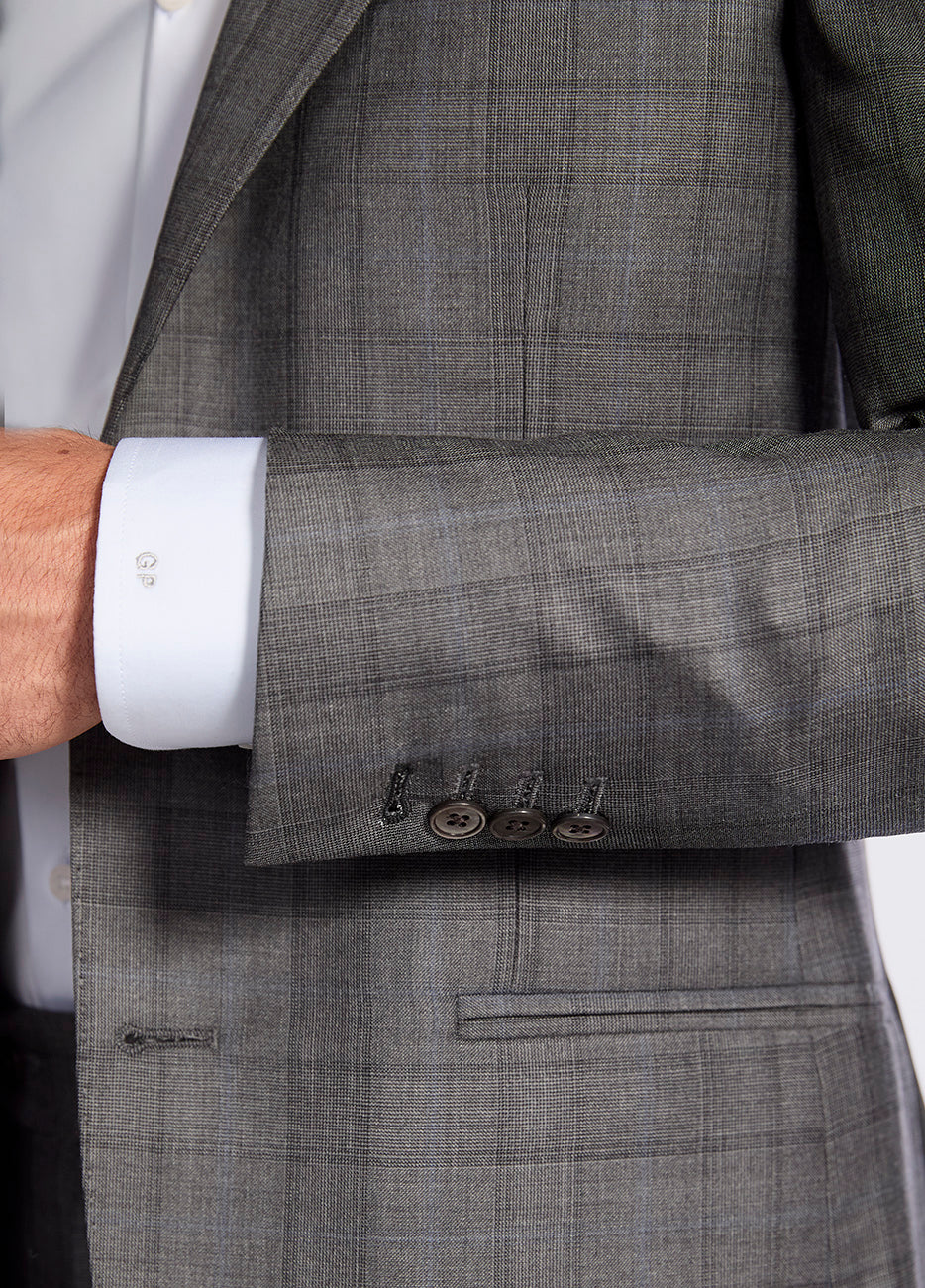 HAVOC Traje Gris Oxford Lineas Negras