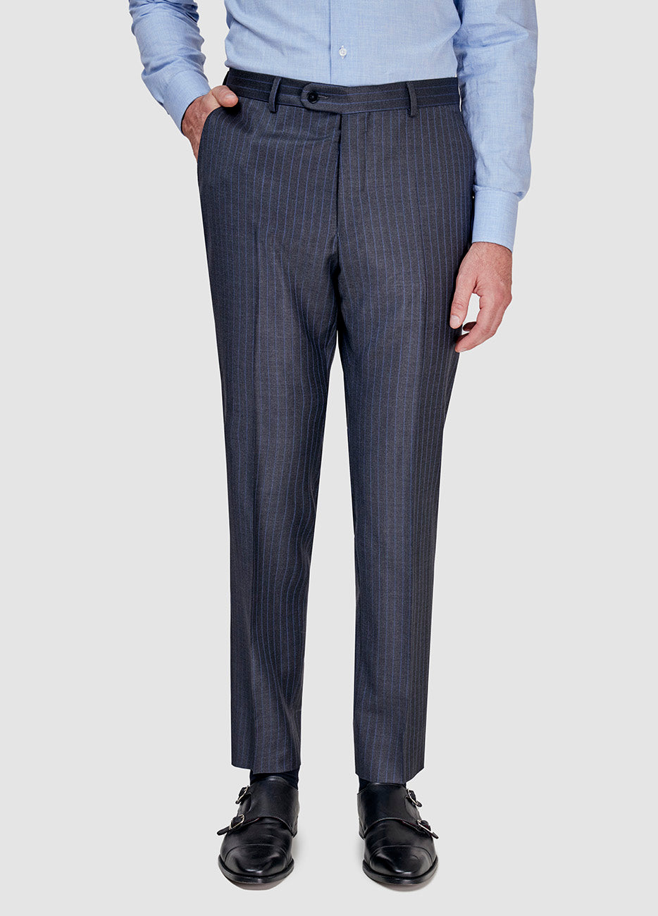 Pantalón Mil Rayas Azul Medianoche Y Azul Añil| HAVOC