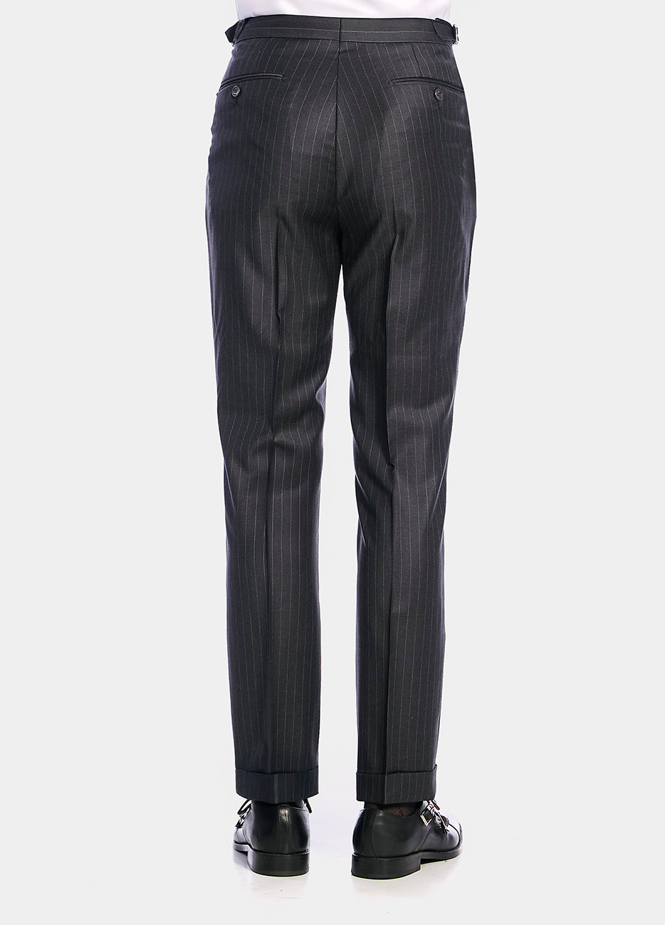 HAVOC Pantalón Gris Obscuro Raya Gris Oxford