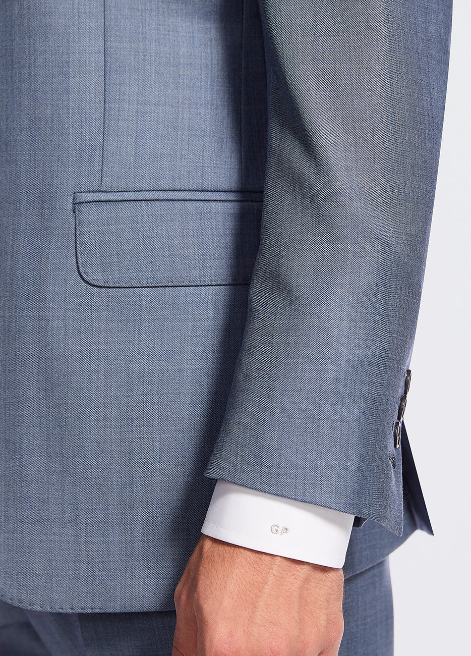HAVOC Traje Azul Grisaceo Jaspeado