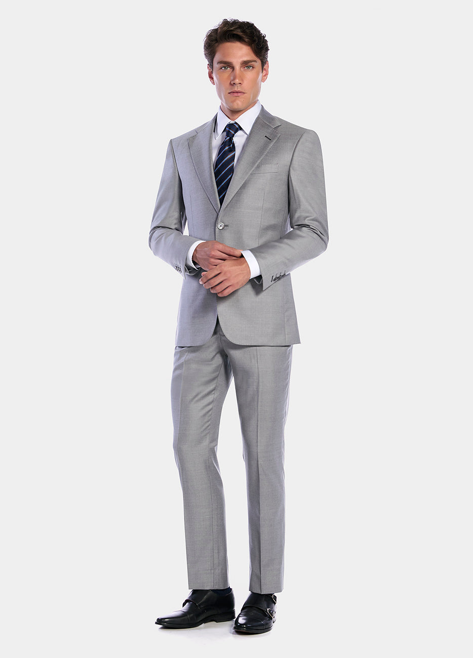 HAVOC Traje Liso Gris Perla