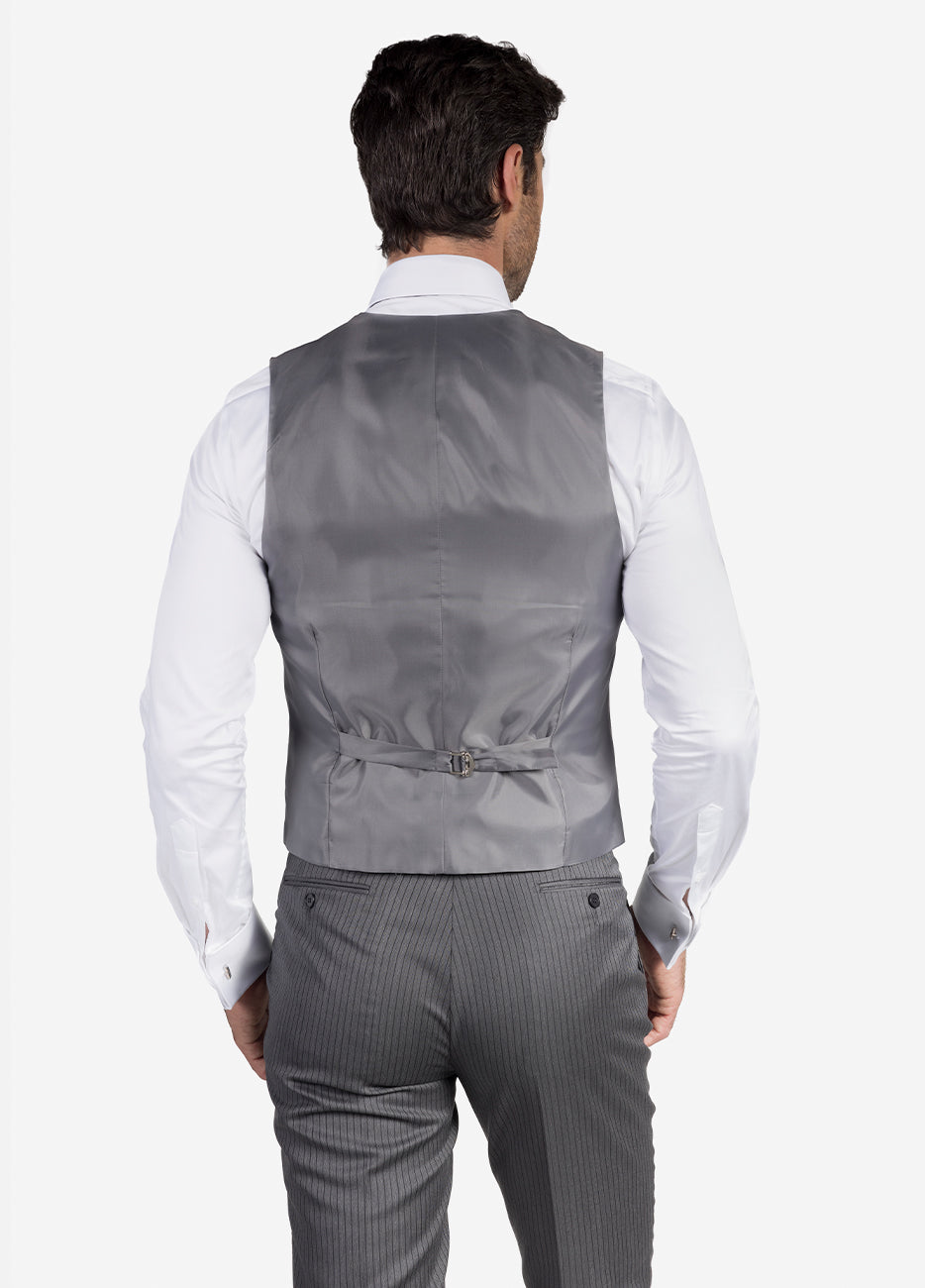 Chaleco Liso Gris Perla