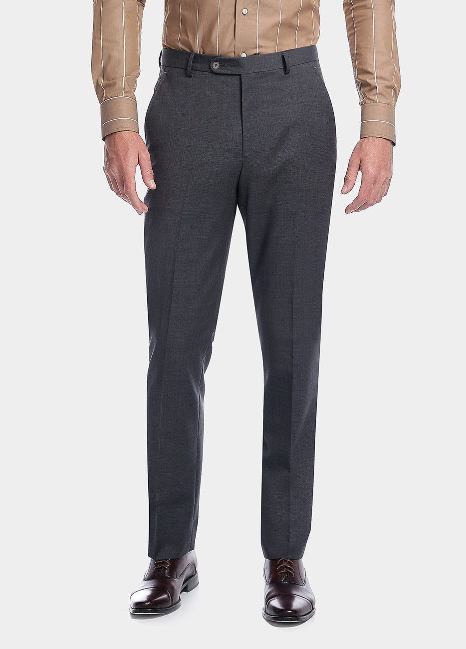 Pantalón Fil A Fil Gris Oxford