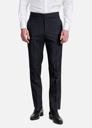 Pantalón Fil A Fil Azul Indigo Lana Super 110'S| HAVOC
