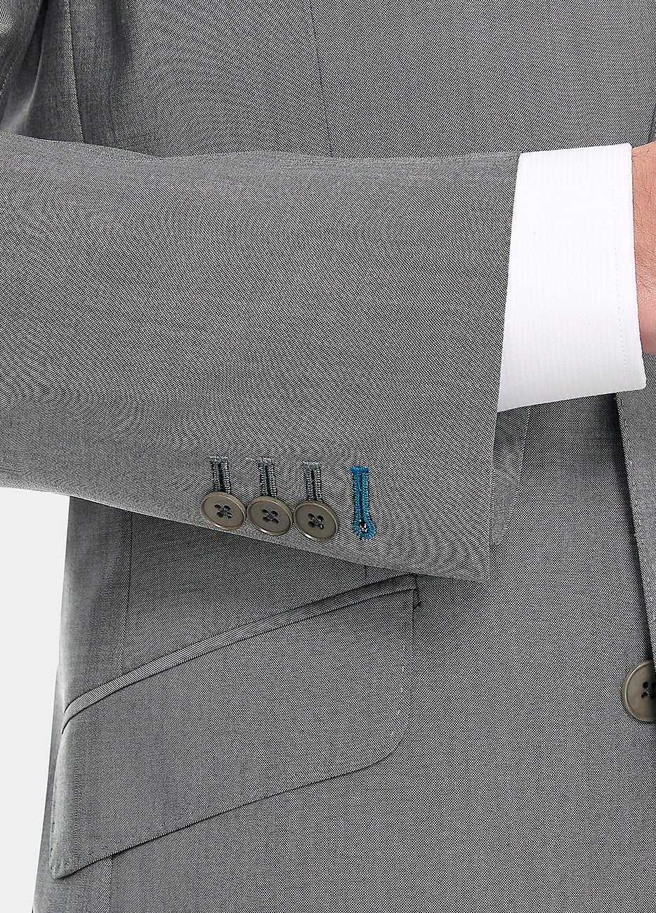 Blazer Tafetán Gris Lobo