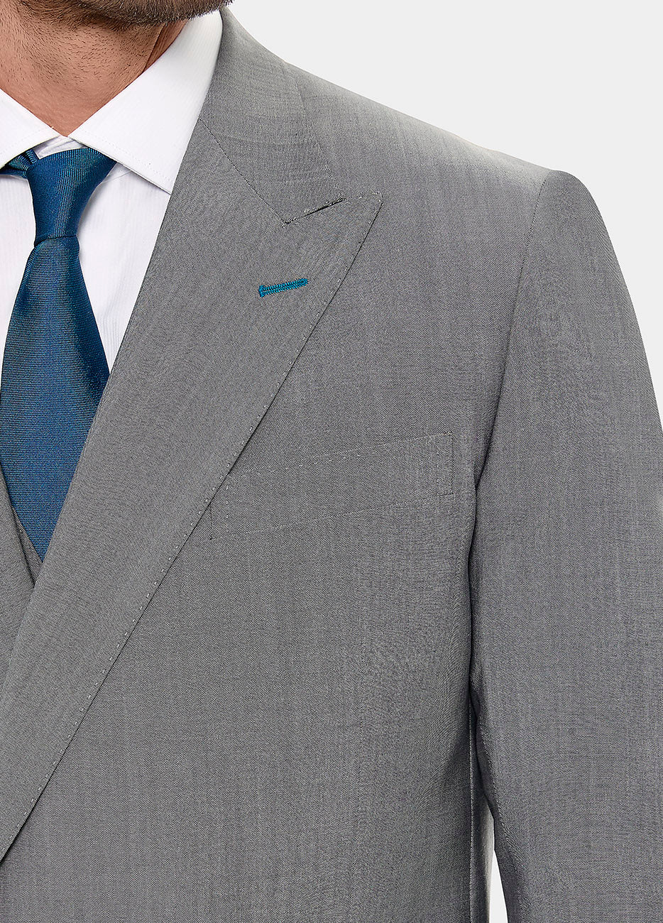 Traje Tafetan Gris Lobo