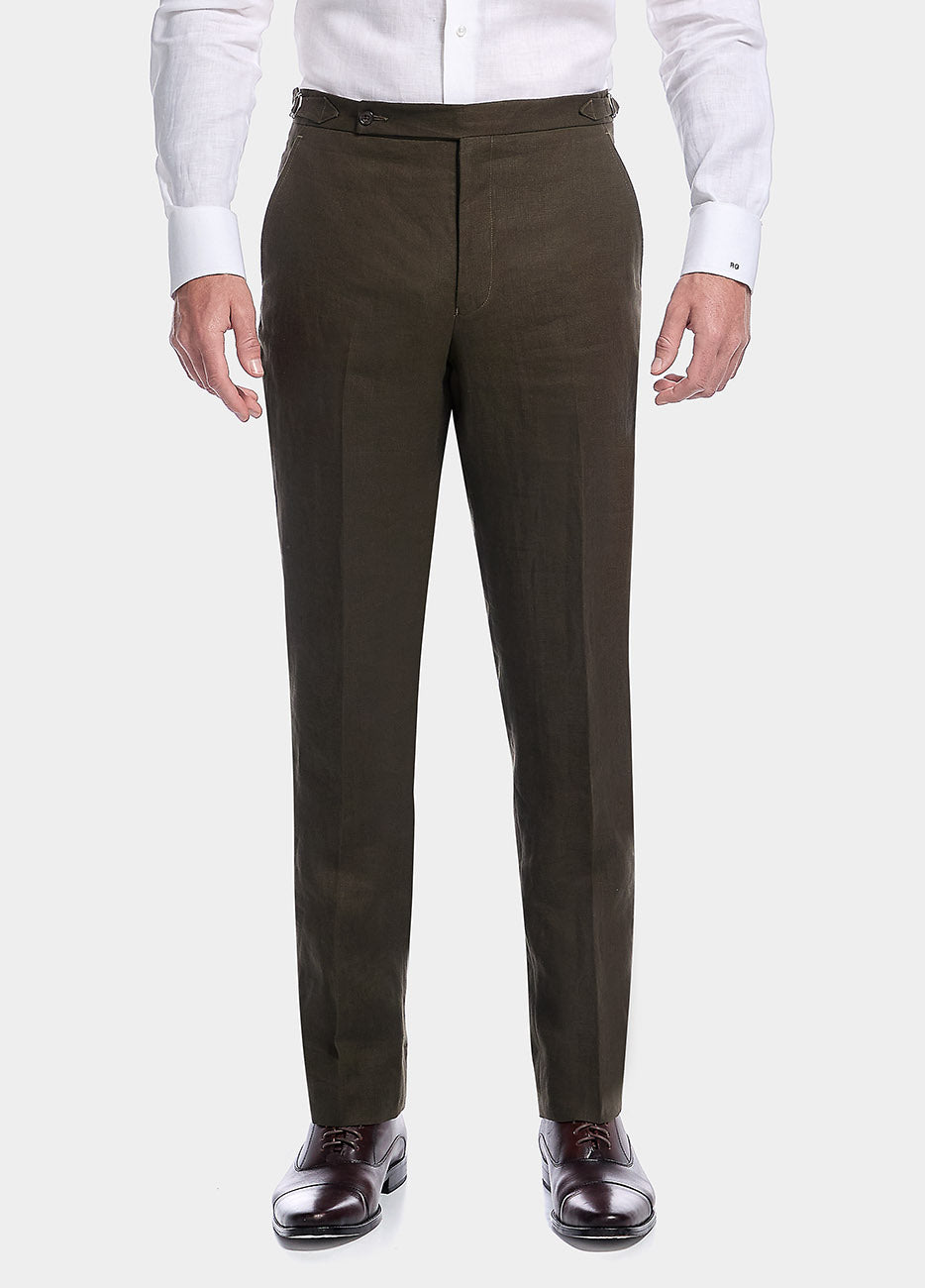 Pantalón Fil A Fil Verde Olivo