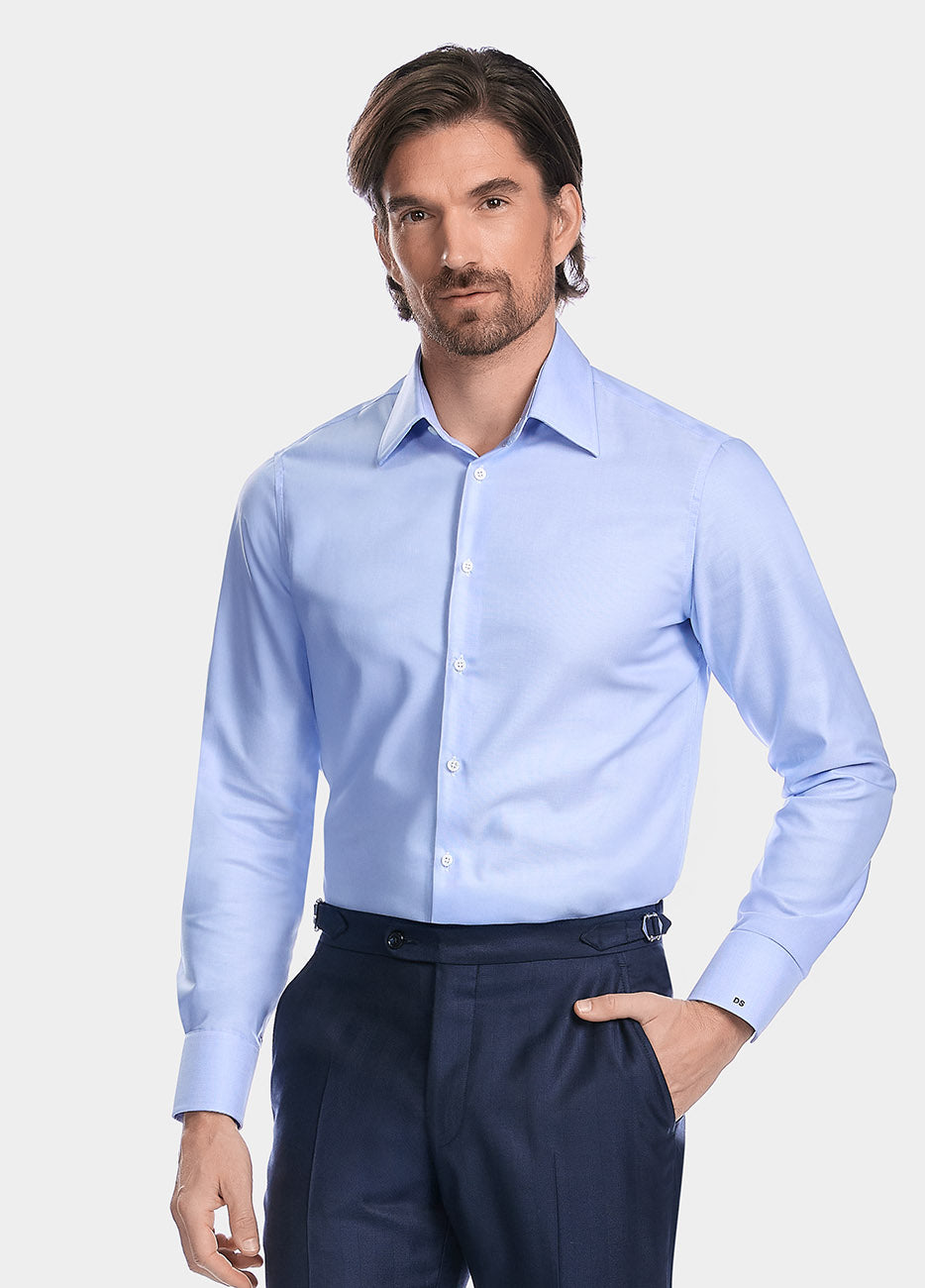 Camisa Microdiseño Azul