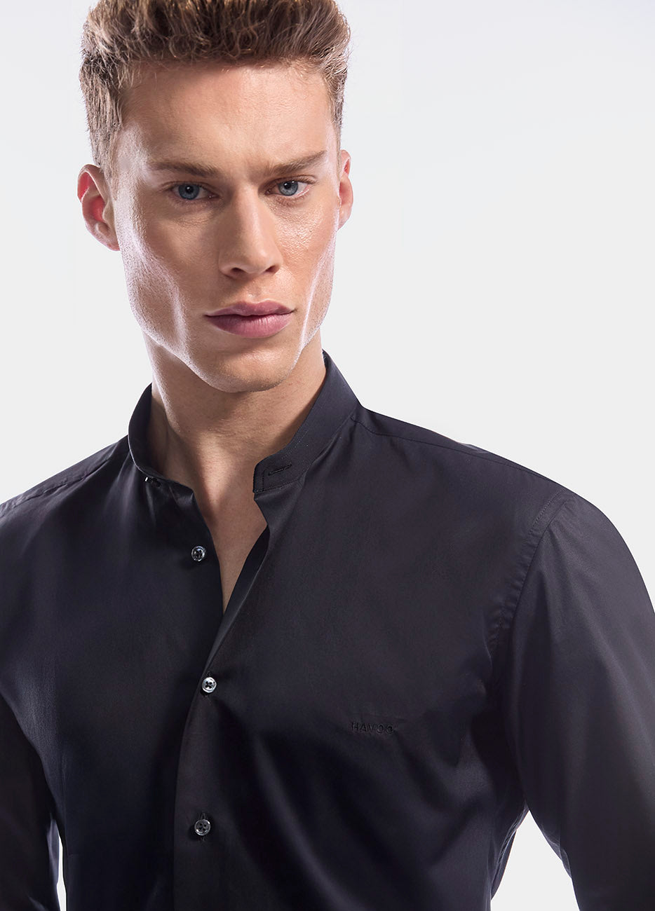 Camisa Algodón Negra