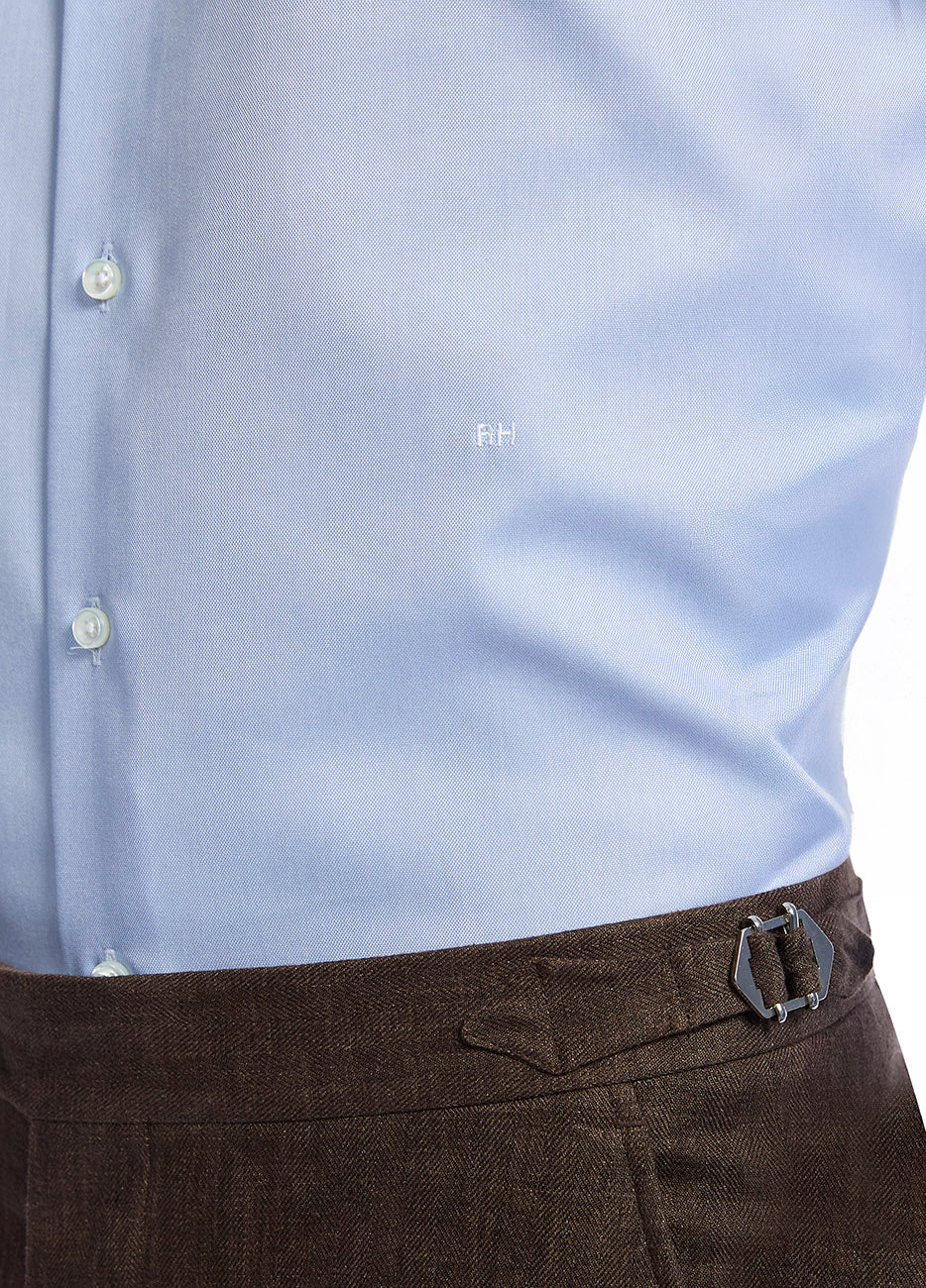 Camisa Lisa Azul Celeste Non Iron