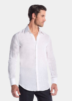 Camisa Blanca De Lino
