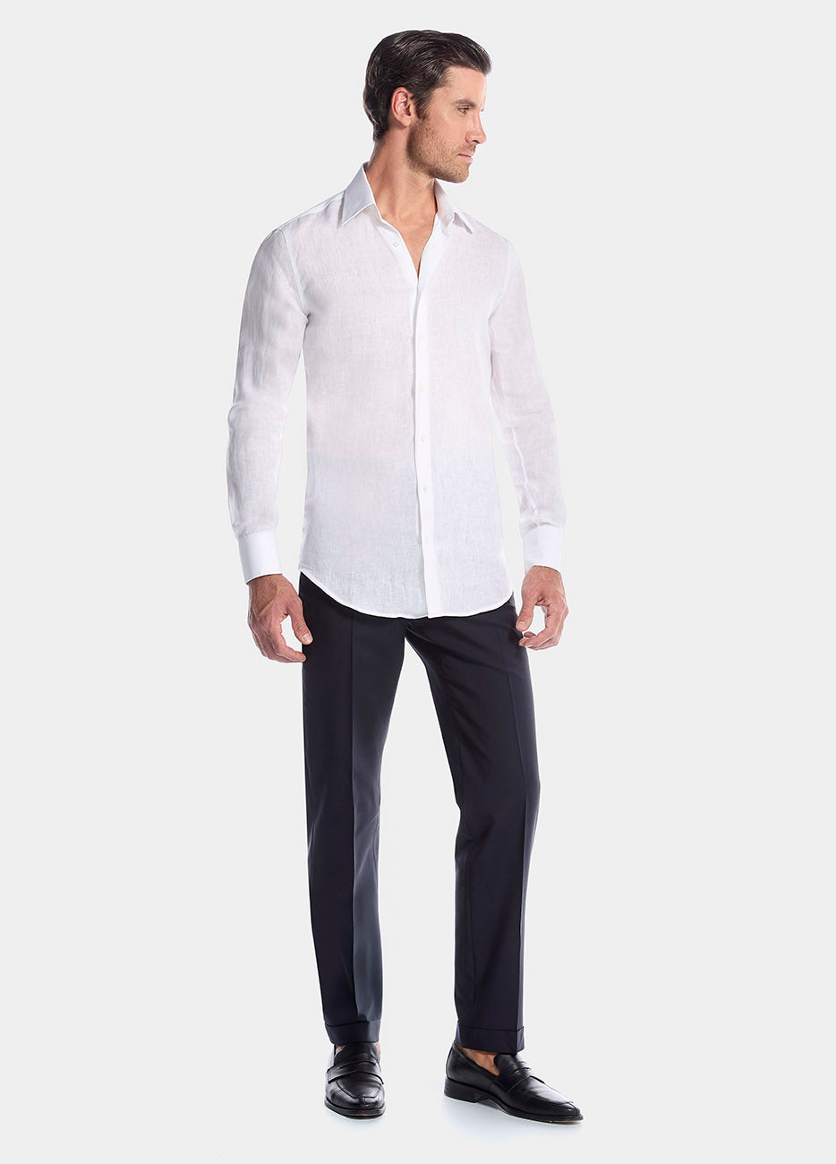 HAVOC Camisa Blanca De Lino