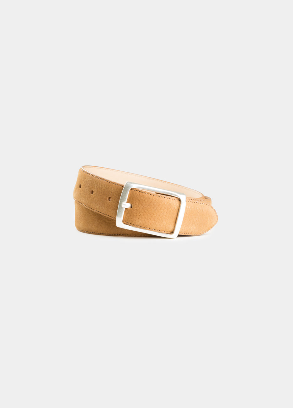Cinturon De Cuero Beige| HAVOC